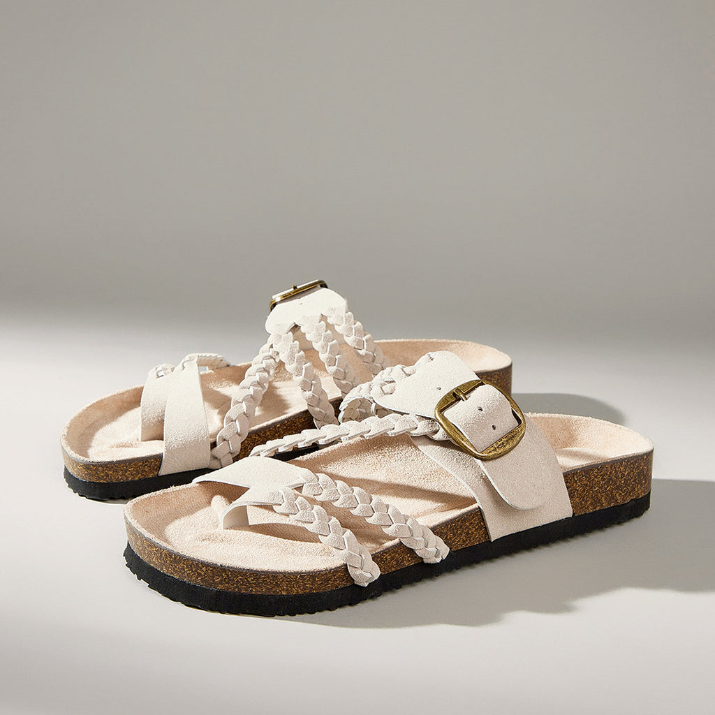 Woven Sandals with Suede Insoles